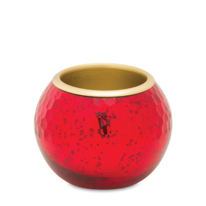 Round Mercury Glass Votive Holder with Metal Insert (Set of 2) — additional view