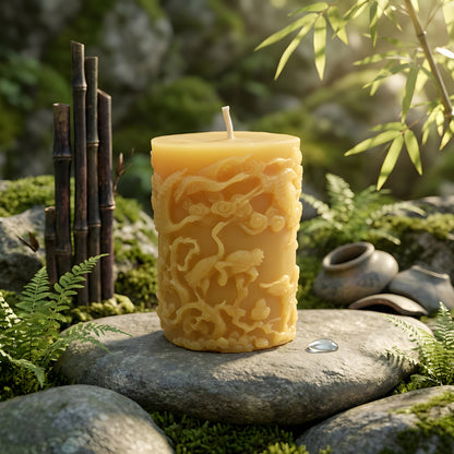 Wind + Crane Beeswax Pillar