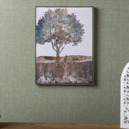 Framed Tree and Rabbit Print 15.5"H — additional view
