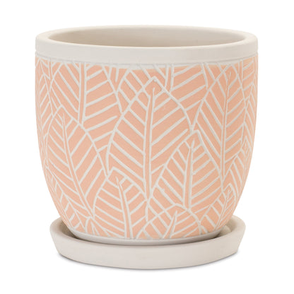 Stone Planter with Plate (Set of 2) — additional view