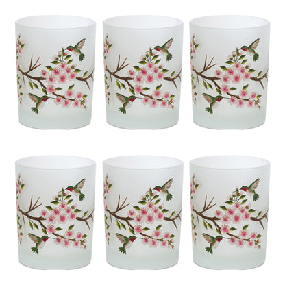 Glass Hummingbird Votive Candle Holder (Set of 6) — additional view