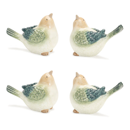 Terra Cotta Bird Figurine (Set of 4) — additional view