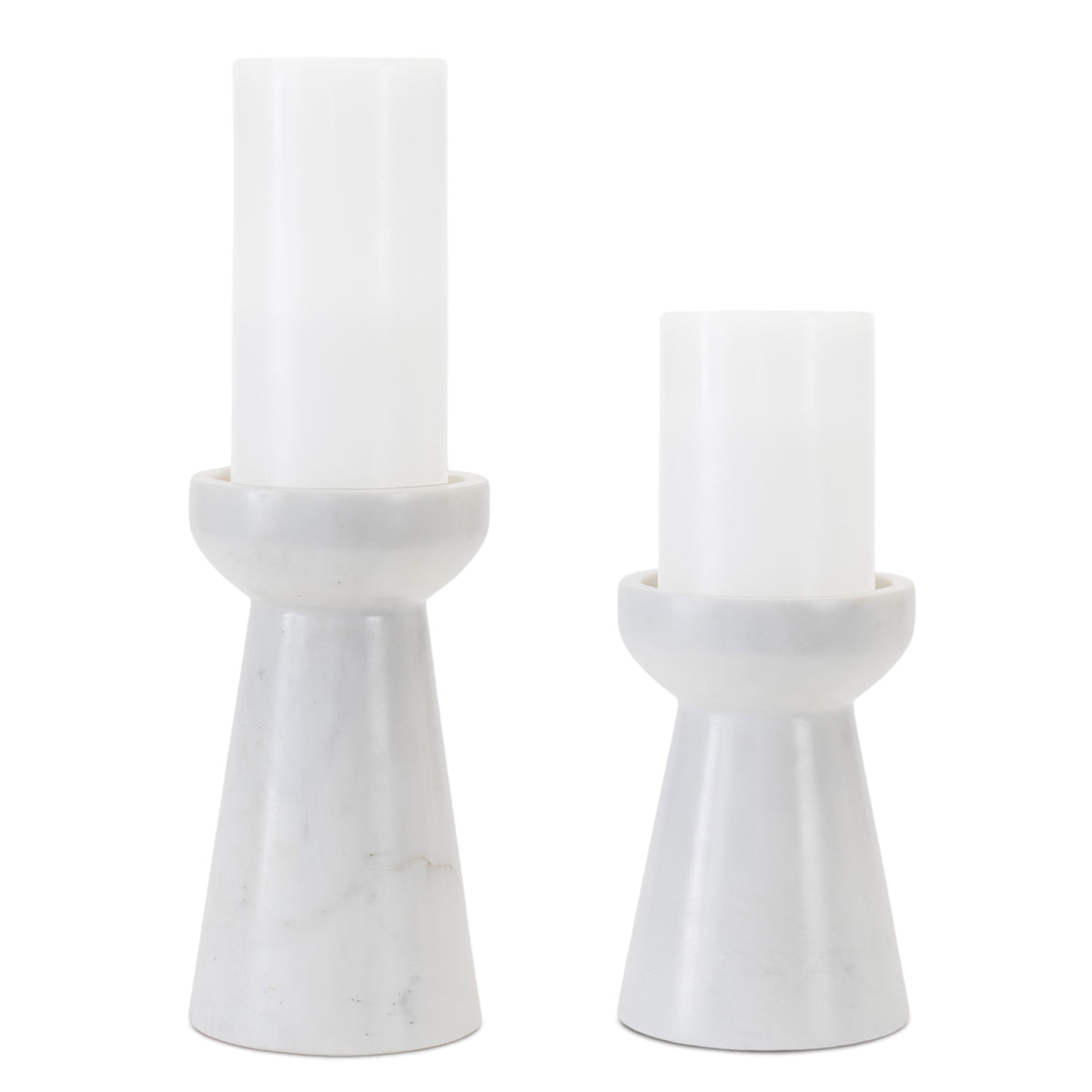 Modern Marble Candle Holder (Set of 2) — additional view