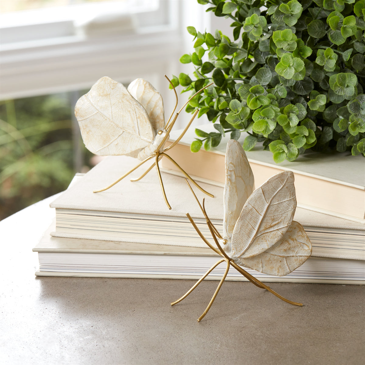 Leaf Butterfly Shelf Sitter (Set of 2) — additional view