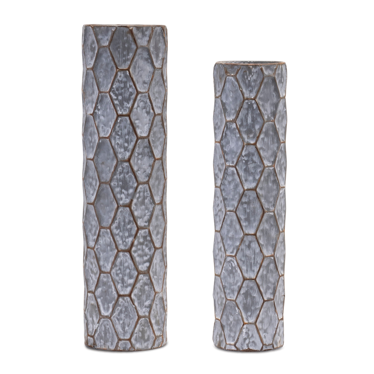 Honeycomb Metal Candle Holder (Set of 2) — additional view