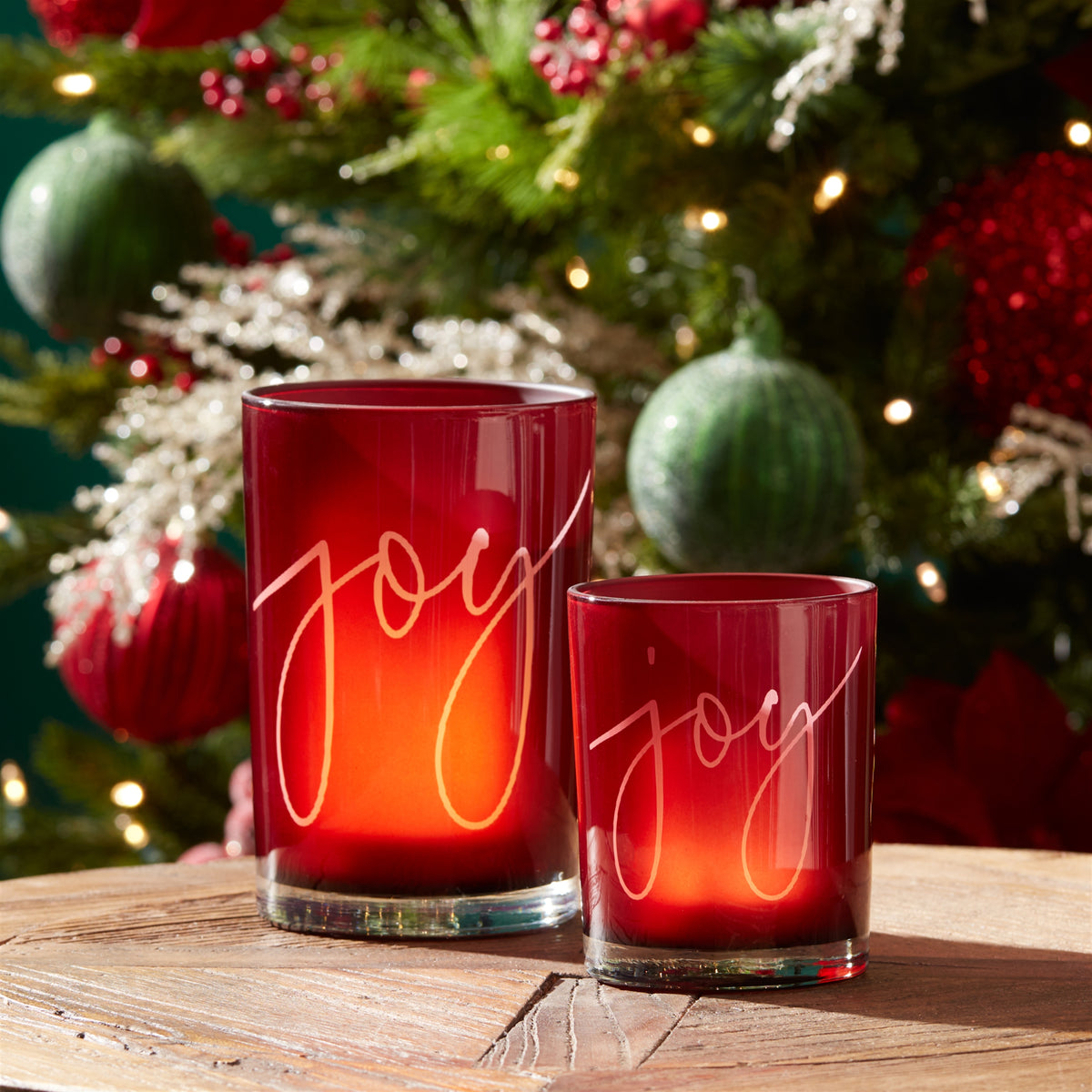 Joy Glass Votive Holder (Set of 2) — additional view
