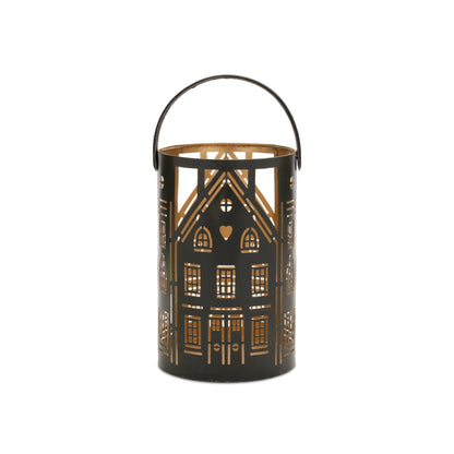 Punched Metal House Lantern (Set of 3) — additional view