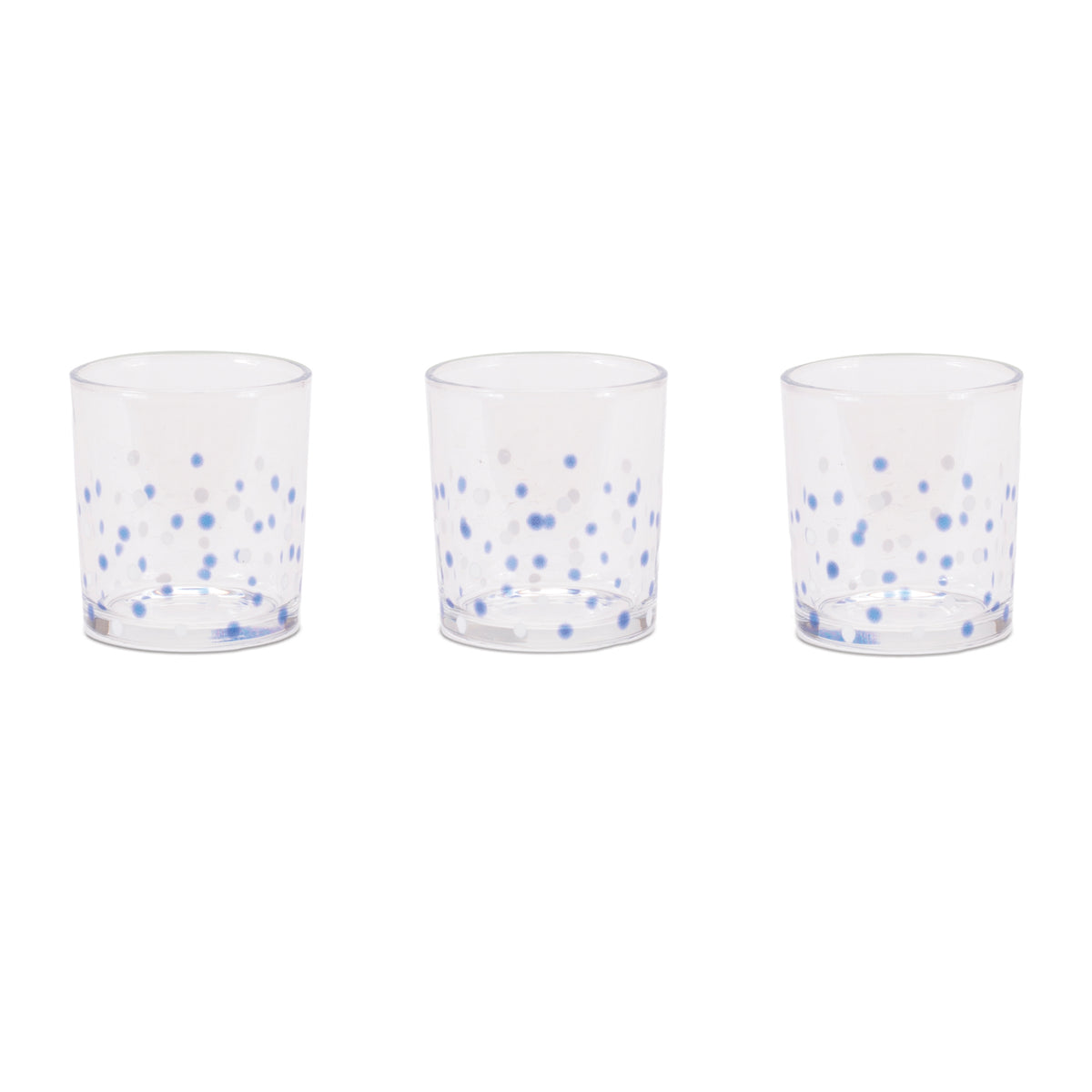 Dotted Glass Votive Candle Holder (Set of 3)