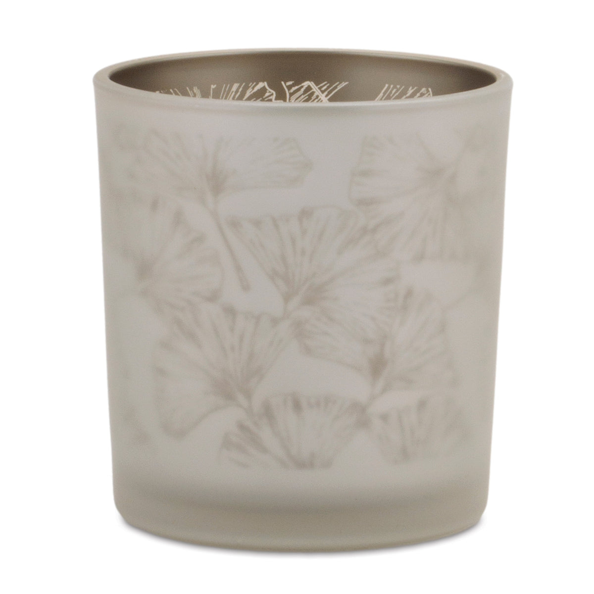 Set of 3 Silver & Gold Glass Votive Candle Holders — additional view