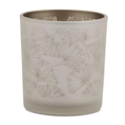 Set of 3 Silver & Gold Glass Votive Candle Holders — additional view