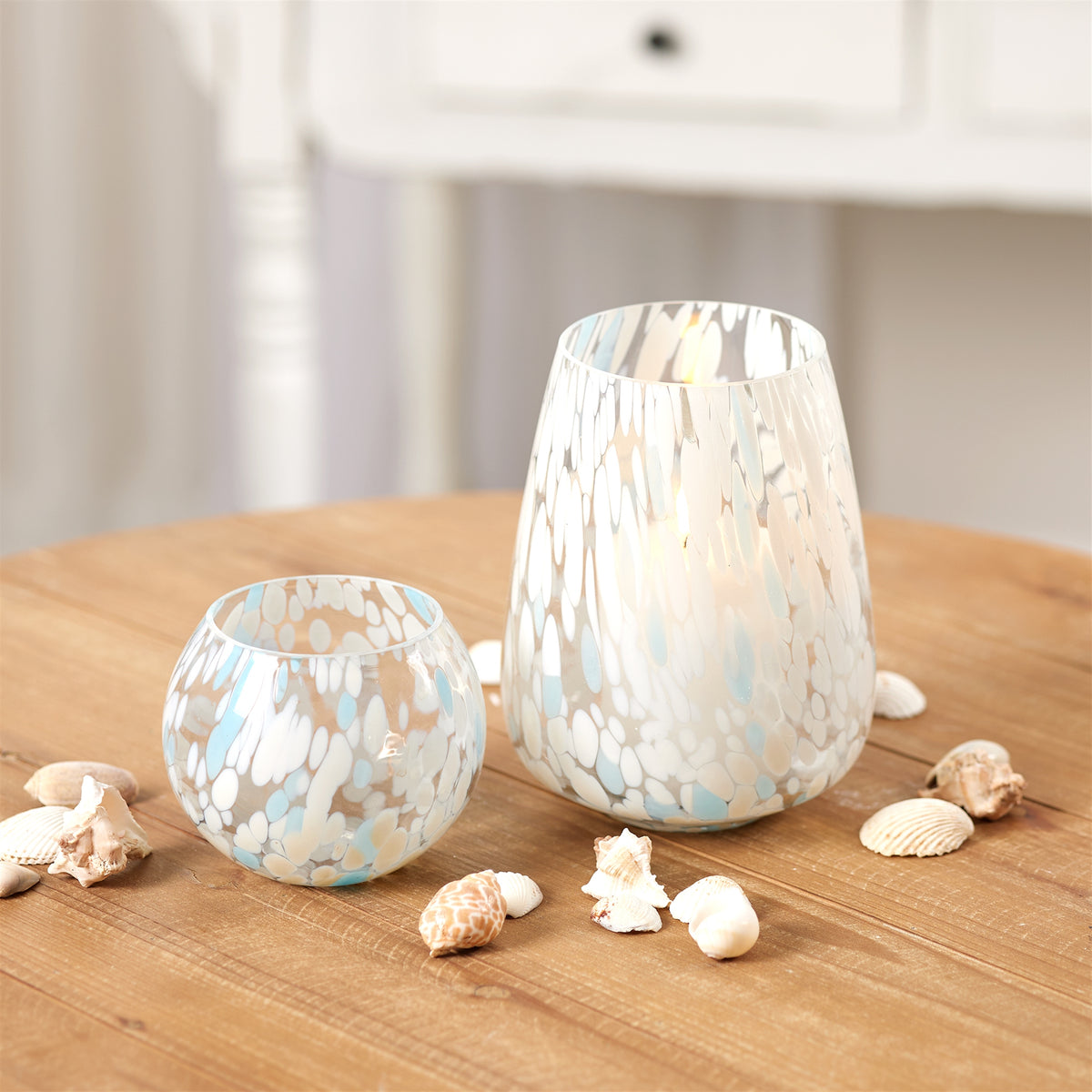 Painted Glass Candle Holder Vase (Set of 4) — additional view
