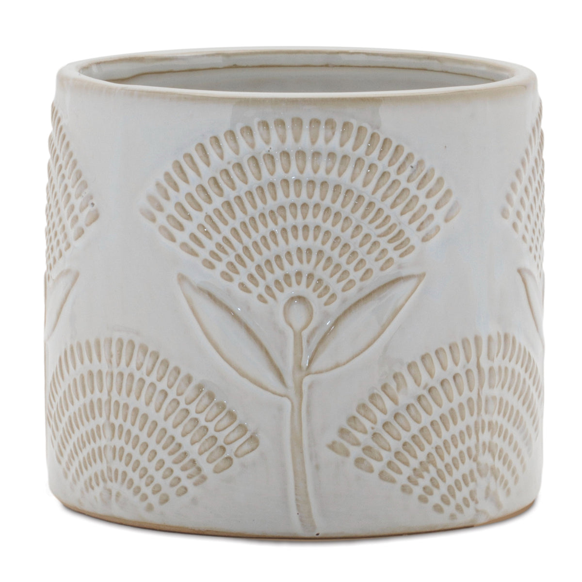 Porcelain Floral Patterned Planter (Set of 2) — additional view