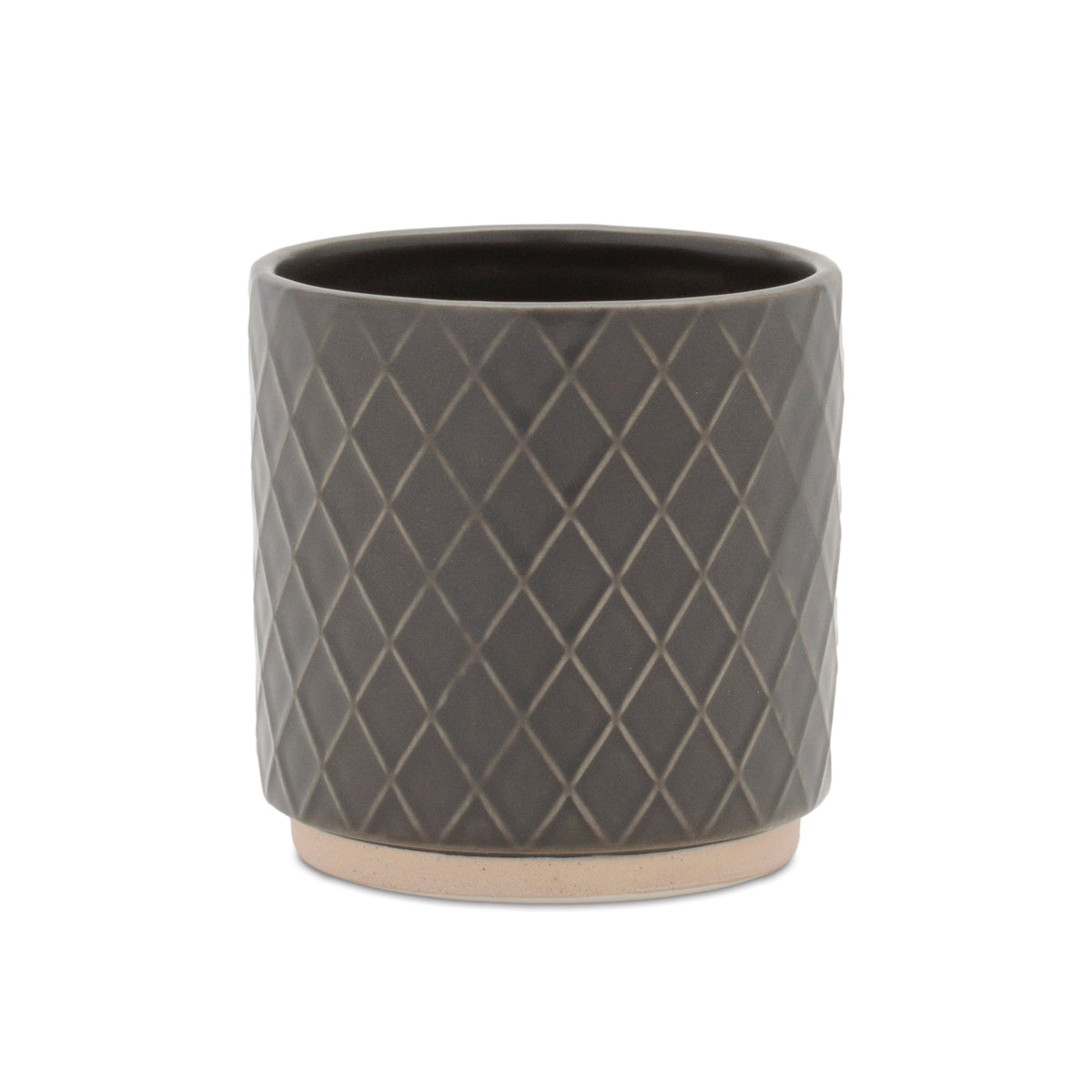 Ceramic Diamond Pattern Planter (Set of 2) — additional view