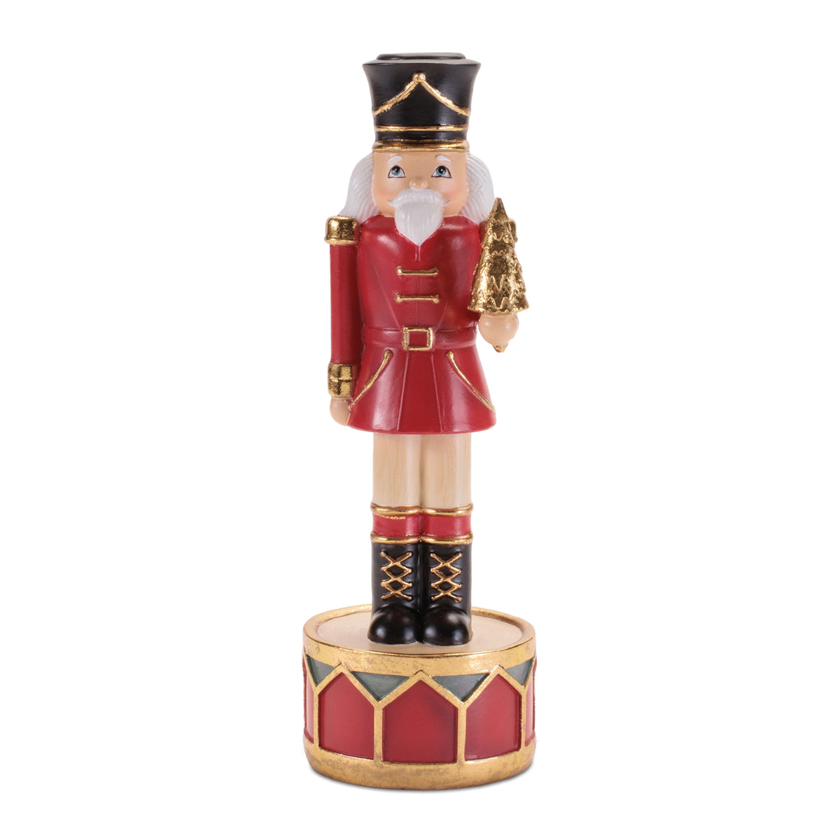 Nutcracker Candle Holder (Set of 2) 9.25"H Resin