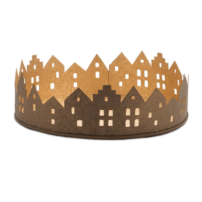 Candle Holder  9.75"D x 3"H Iron