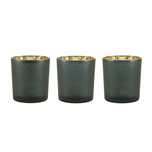 Votive Holder (Set of 3) 2.75"D x 3"H Glass