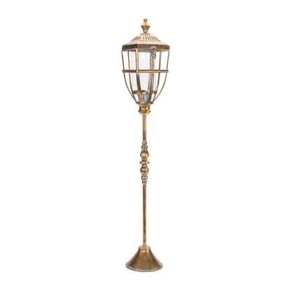 Lantern on Stand 36"H Metal/Glass