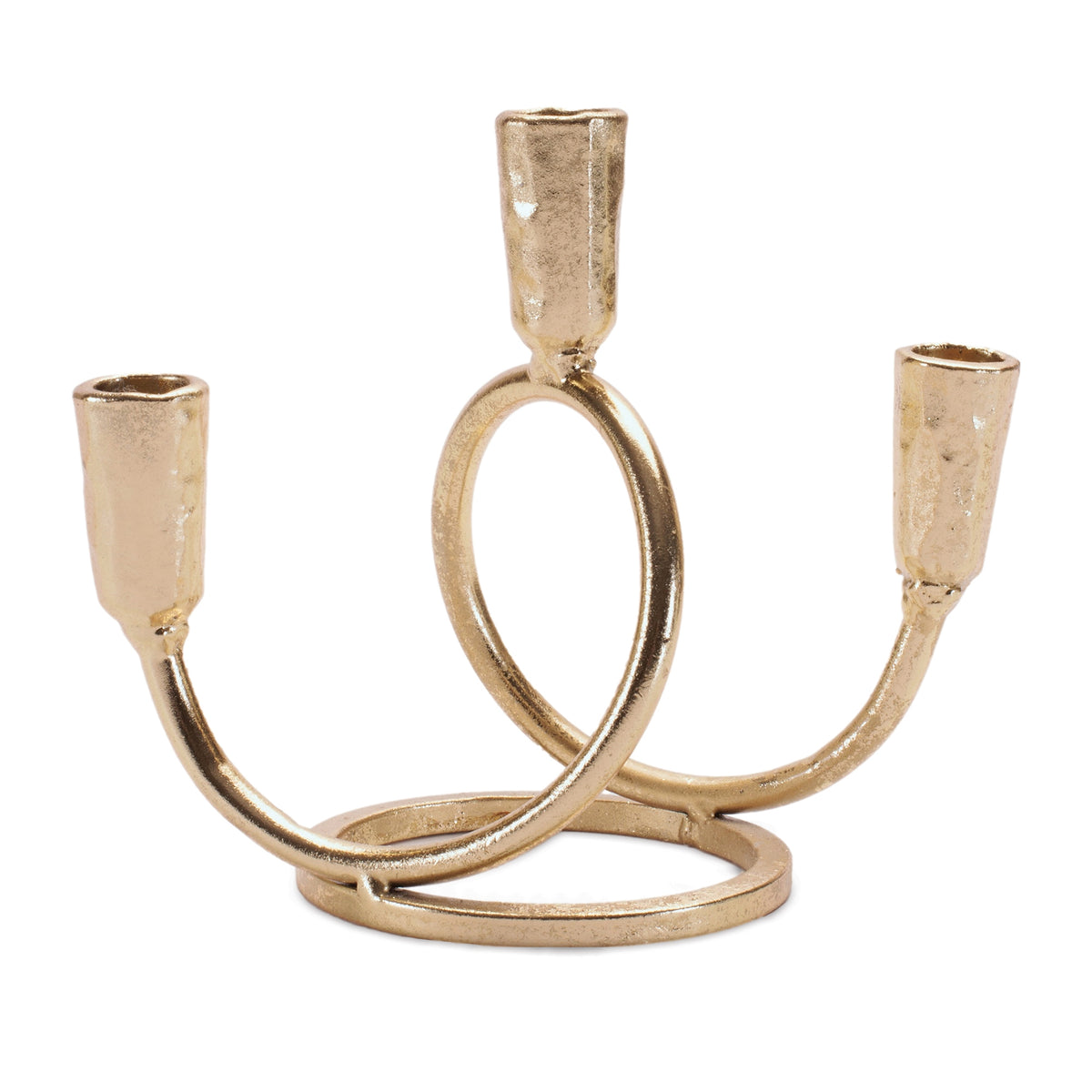 Triple Taper Candle Holder 7"H Metal