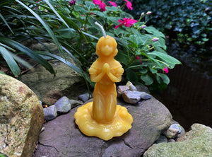 Praying Girl Beeswax Candle - Bees Light Candles