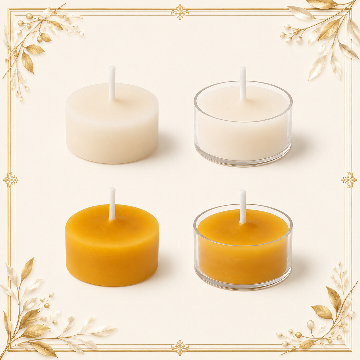 Tealight Candles Multicolor 6 or 12 Pack