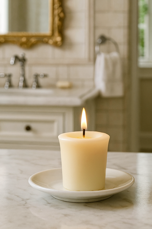 White Beeswax Votive Candles