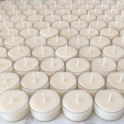 White Tealight Beeswax Candles