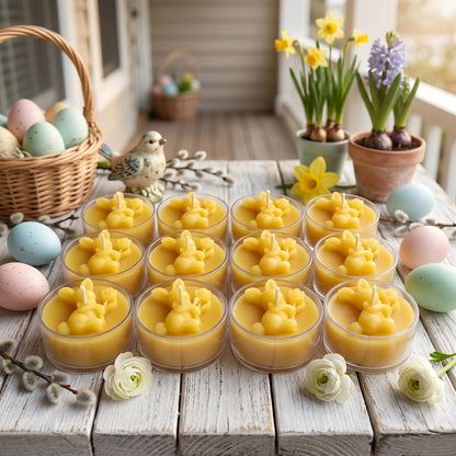 Bunny Rabbit Tealight Beeswax Candles