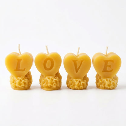 Love Letters Beeswax Tealight 4 Piece Candle Set