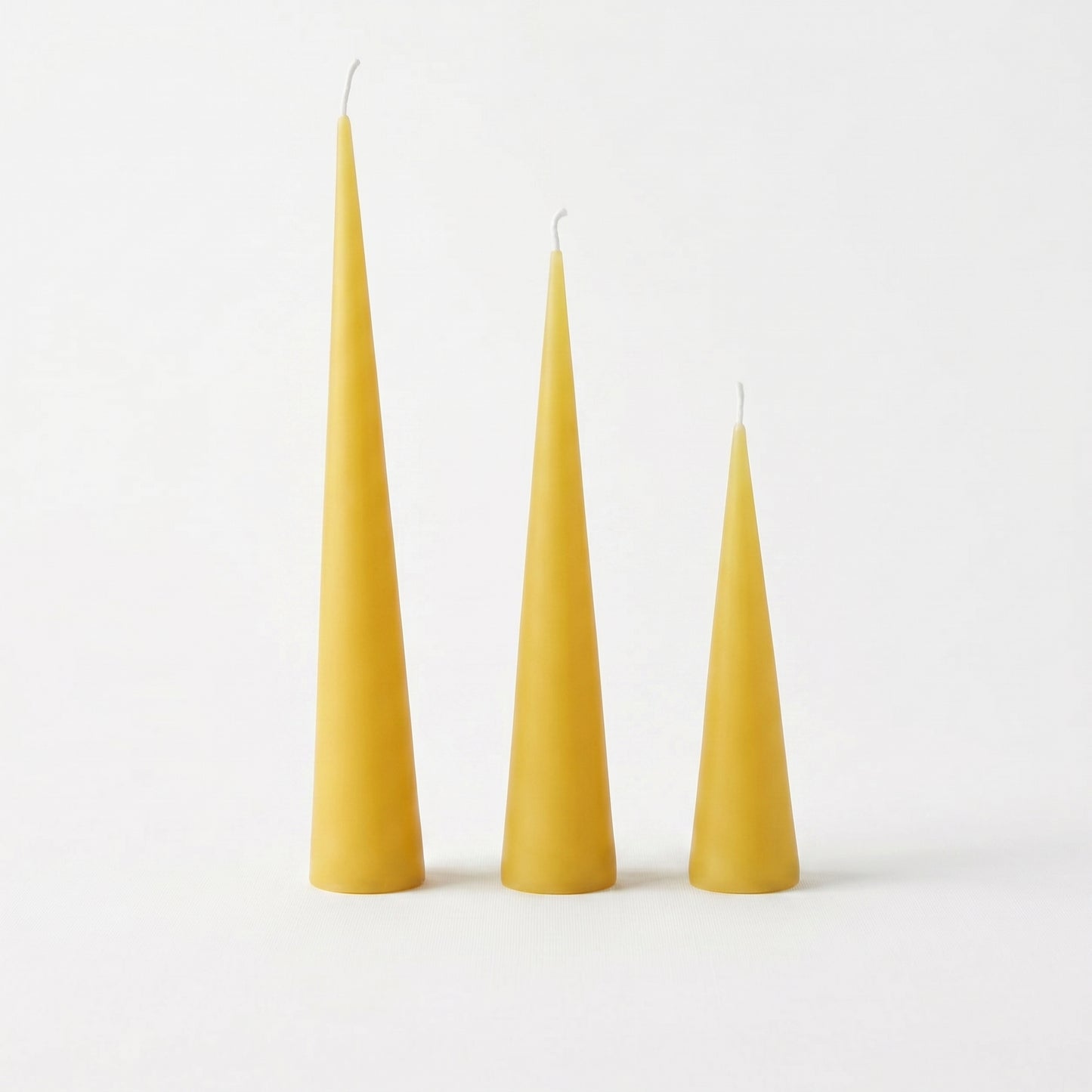 Beeswax Cone Candle Set
