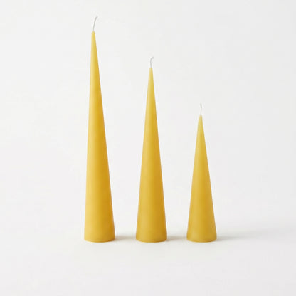 Beeswax Cone Candle Set