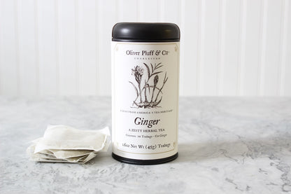 Ginger Tea Bags - 20 Teabags in Signature Tea Tin