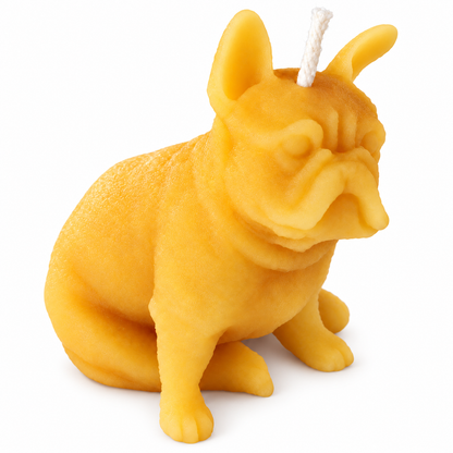 Puppy Dog Beeswax Candle