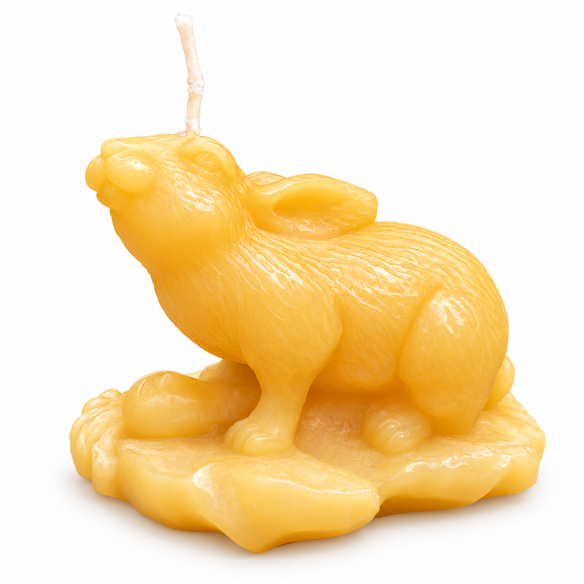 Garden Rabbit Beeswax Candle
