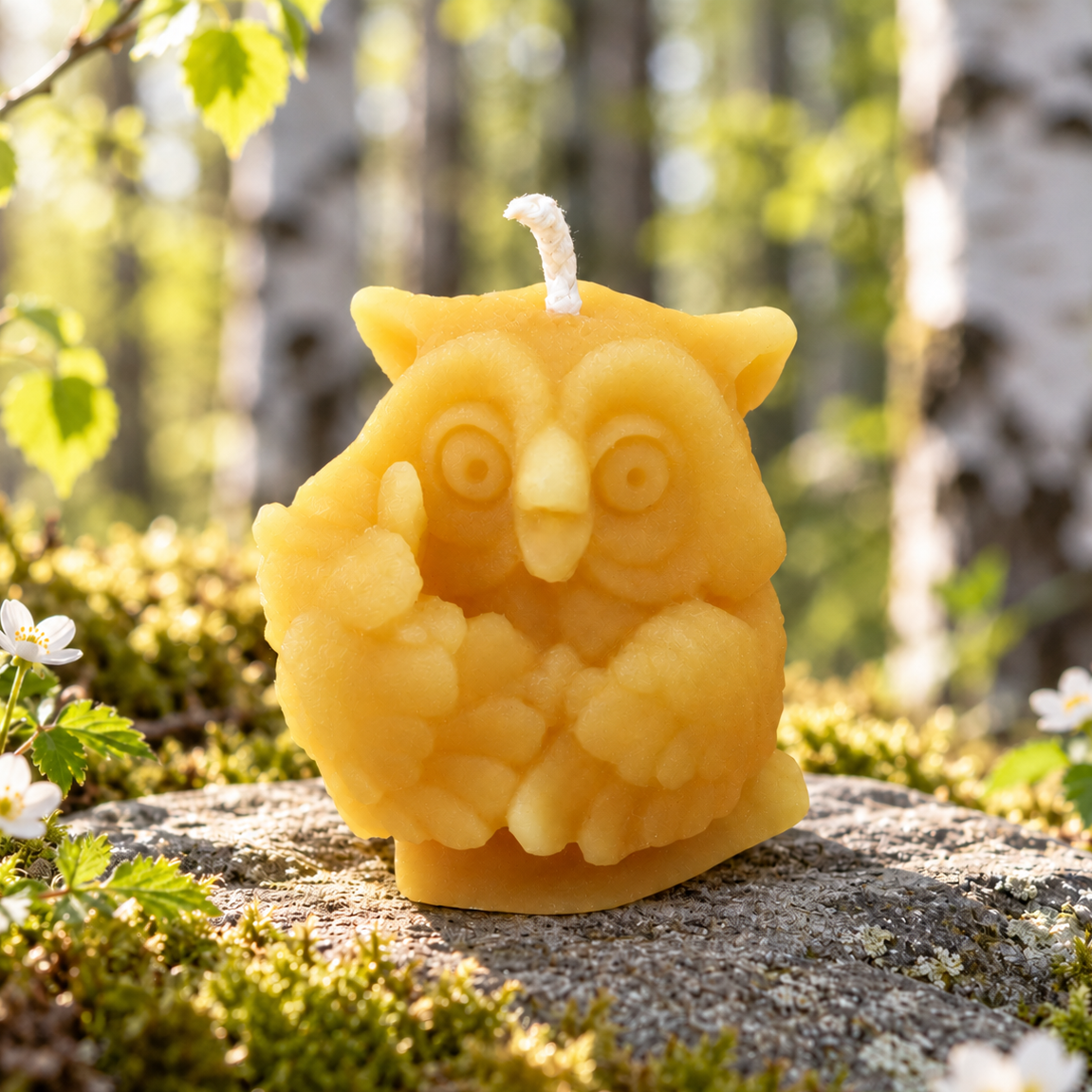 Wise Owl Beeswax Candles