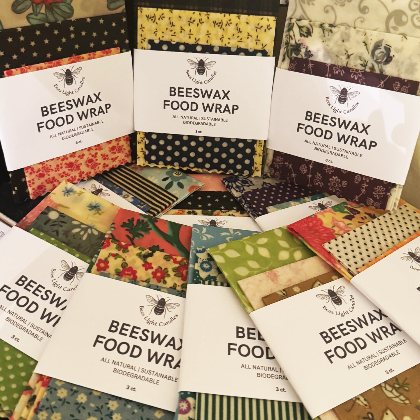 3 Piece Beeswax Food Wrap