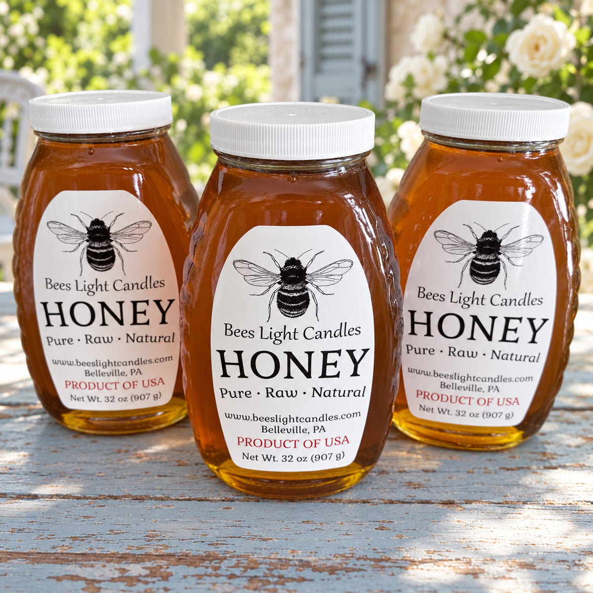 Raw Natural Honey North Eastern USA Local Pure Golden Fresh