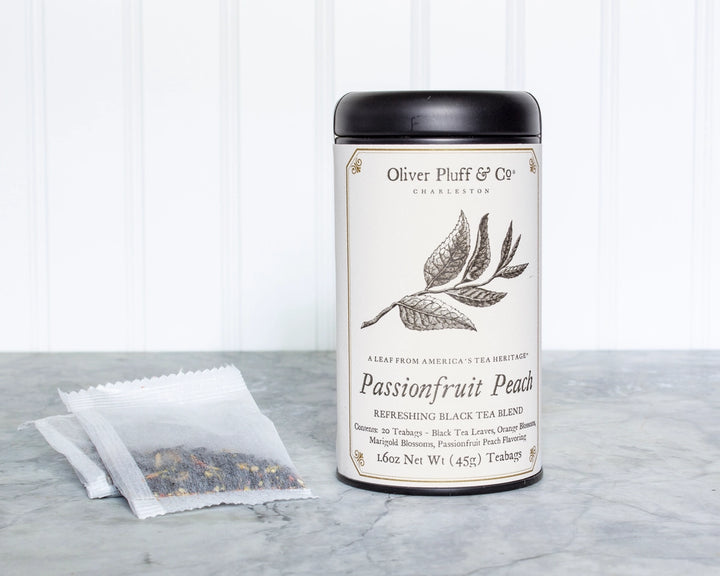 Passionfruit Peach Tea Bags - 20 Teabags in Signature Tea Tin