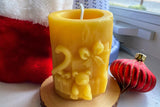 Christmas Presents Beeswax Candle - Bees Light Candles
