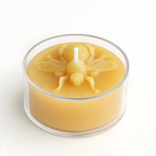 Honey Bee Tealight Beeswax Candles