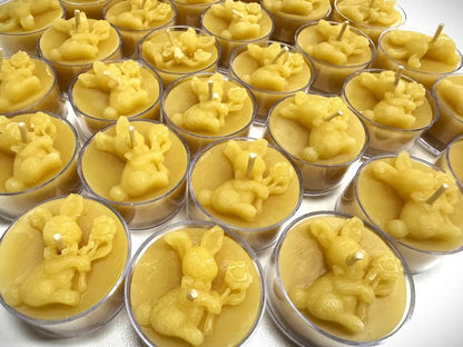 Bunny Tealight Beeswax Candles