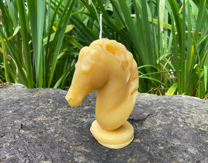 Chess Knight Beeswax Candle