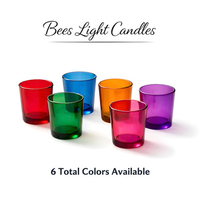 Red Glass Votive Candle Holder