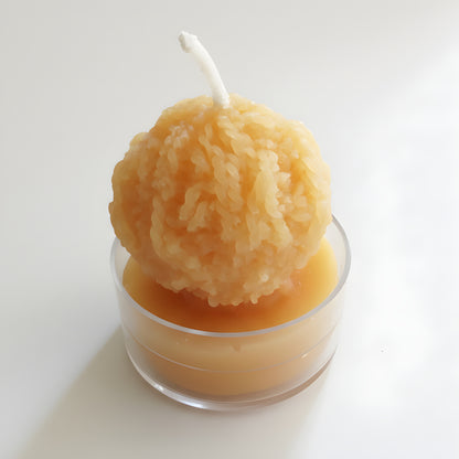 Yarn Ball Beeswax Tealights