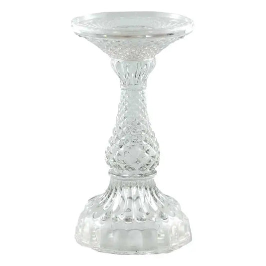 Glass Pillar Candle Holders – Clear