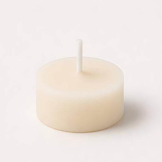 White Refill Tealight Beeswax Candles