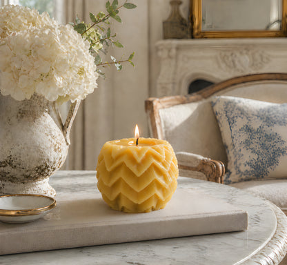 Fairy Ball Beeswax Candle