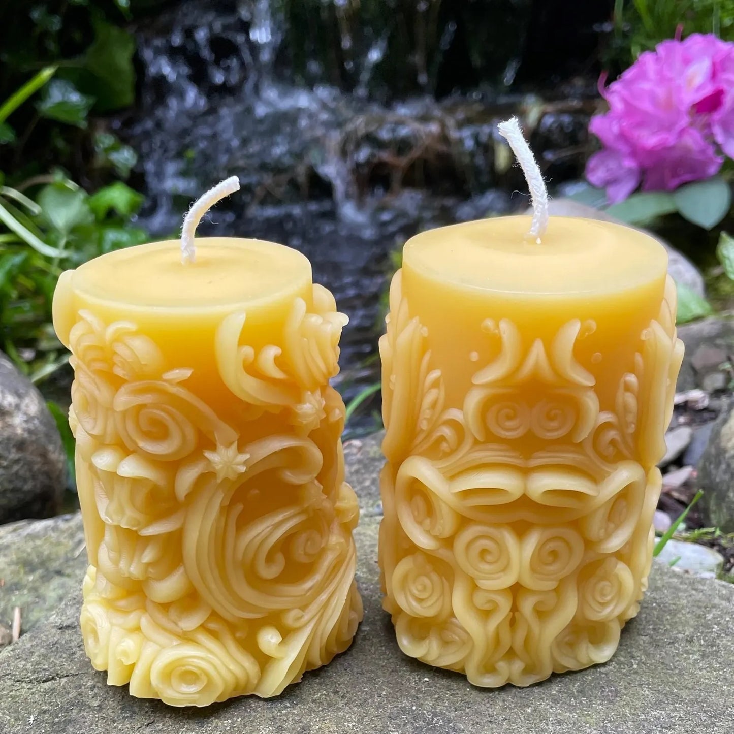 Galactic Pillar Beeswax Candle Set
