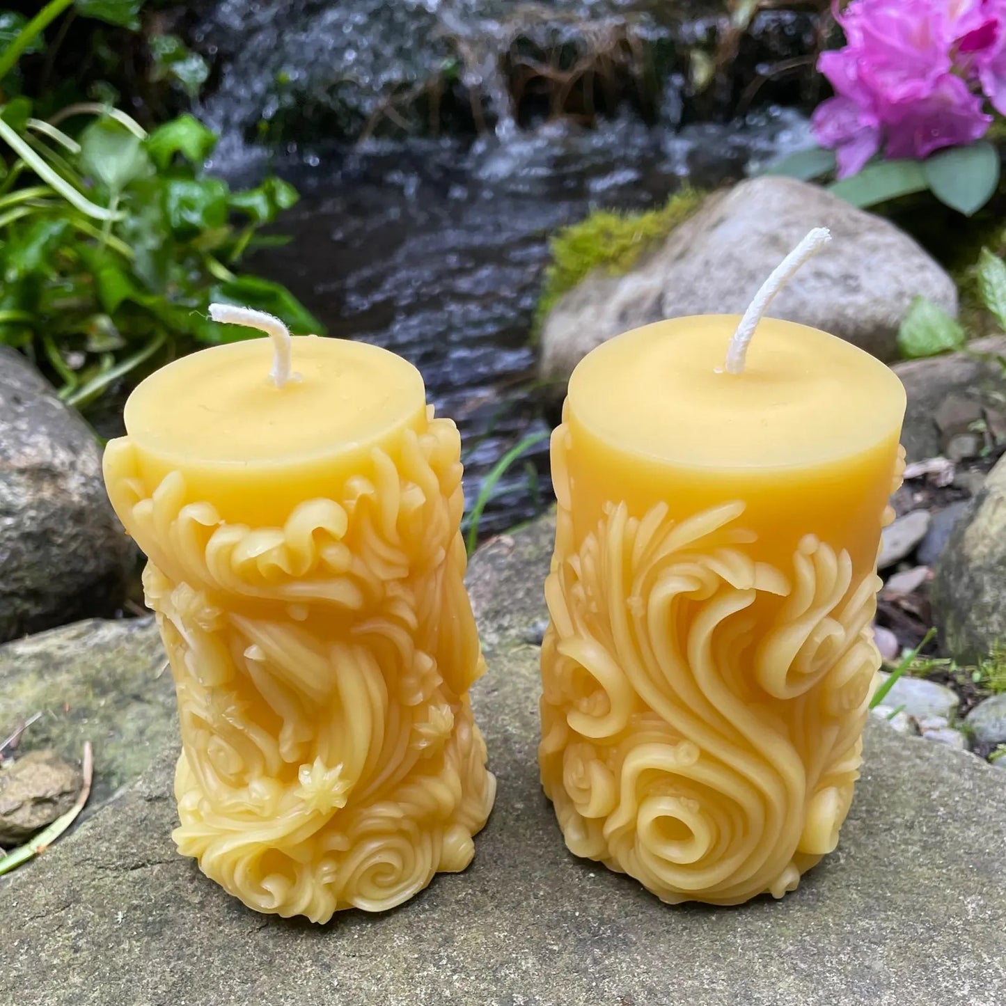 Galactic Pillar Beeswax Candle Set