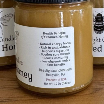 Raw Natural Honey North Eastern USA Local Pure Golden Antioxidant Nutrient Rich Fresh