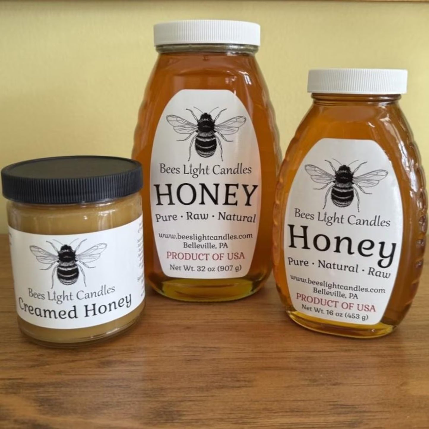 Raw Natural Honey North Eastern USA Local Pure Golden Antioxidant Nutrient Rich Fresh